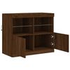 vidaXL Sideboard with LED Lights Brown Oak 81x37x67 cm