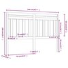 vidaXL Bed Headboard Honey Brown 166x4x100 cm Solid Wood Pine