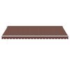 vidaXL Manual Retractable Awning Brown 500x350 cm