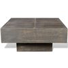 vidaXL Coffee Table Dark Brown Square Solid Mango Wood