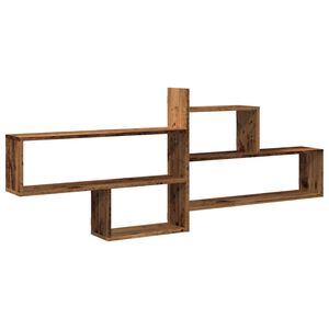 vidaXL Wall Shelf Old Wood 167.5x18x68 cm Engineered Wood