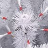 vidaXL Artificial Hinged Christmas Tree White 180 cm PVC and Steel
