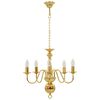 vidaXL Chandelier Golden 5 x E14 Bulbs
