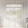 vidaXL Voile Curtains with Grommets 2 pcs Cream 140x245 cm