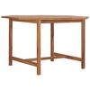 vidaXL Garden Dining Table | Warm brown | Solid Teak Wood | 110 x 110 x 75 cm