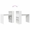 vidaXL Desk with Shelf White 108 x 55 x 103.5 cm Engineered Wood