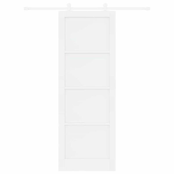 vidaXL Sliding Door White 83 x 232 cm Solid Pine Wood