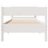 vidaXL Bed Frame without Mattress White 90x190 cm Single Solid Wood Pine