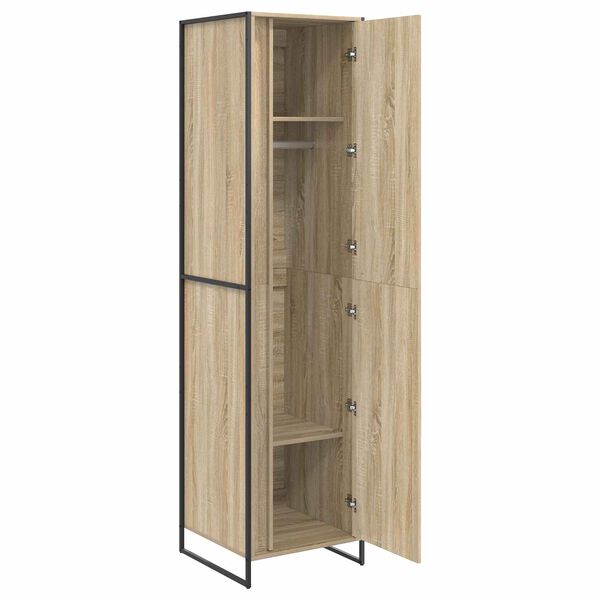 vidaXL Warderobe 2 pcs Sonoma 50 x 50 x 200 cm Engineered Wood