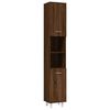 vidaXL 4 Piece Bathroom Cabinet Set Brown Oak Engineered Wood