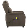 vidaXL Massage Chair with Cushion Taupe 67.5 x 93.5 x 101.5 cm Fabric