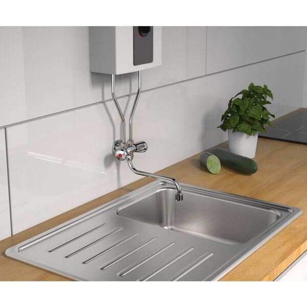 SCH&Uuml;TTE 2-Handle Sink Mixer Low Pressure Chrome