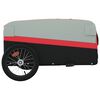 vidaXL Bike Trailer Black and Red 45 kg Iron