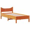 vidaXL Bed Frame without Mattress Wax Brown 100x200 cm Solid Wood Pine
