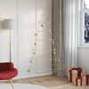vidaXL Metal Christmas Tree with Stand Gold 210 cm Powder-coated steel