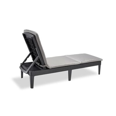 Keter Sunlounger with Cushion Jaipur Graphite