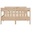 vidaXL Bed Frame without Mattress 150x200 cm King Size Solid Wood Pine