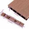 vidaXL Decking End Caps 10 pcs Brown Plastic