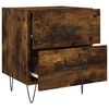 vidaXL Bedside Cabinets 2 pcs Smoked Oak 40x35x47.5 cm Engineered Wood
