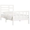 vidaXL Bed Frame without Mattress White 90x200 cm Solid Wood Pine