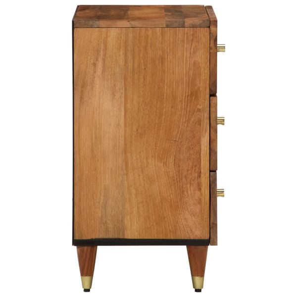 vidaXL Bedside Cabinet 50x33x62 cm Solid Wood Mango