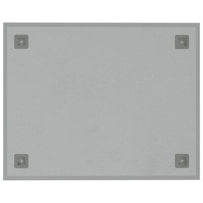vidaXL Wall-mounted Magnetic Board White 50x40 cm Tempered Glass
