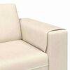 vidaXL Fabric Sofa with Cushion Cream 208 cm Corduroy fabric