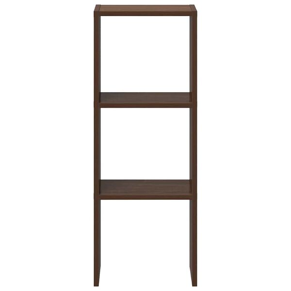 vidaXL Bookcase Stackable Brown Oak 30x30x80 cm Engineered Wood