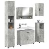 vidaXL Bathroom Furniture Set with Drawer 5 pcs Concrete Grey