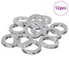 vidaXL Spring Washer 12 pcs White 13 x 1 mm Iron