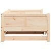 vidaXL Pull-out Day Bed Brown 203.5 x 184 x 56.5 cm Solid Pine Wood