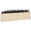vidaXL Planter Ivory 320 x 40 x 75 cm Steel