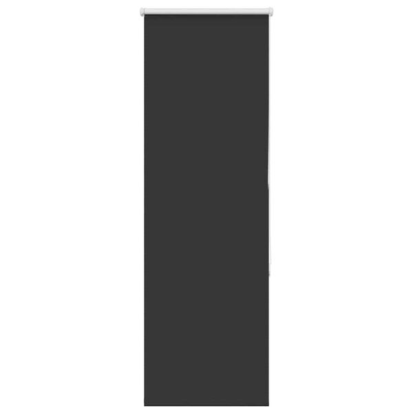 vidaXL Roller Blind Blackout Black 45x175 cm Fabric Width 40.7 cm Polyester