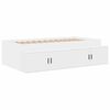 vidaXL Storage Bed Frame White 244 x 127 x 53.5 cm Engineered wood