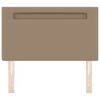 vidaXL LED Headboard Cappuccino 100 cm Faux Leather