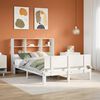 vidaXL Bookcase Bed without Mattress White 120x200cm Solid Wood Pine