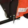 vidaXL Bike Trailer Orange Oxford Fabric and Iron