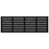 vidaXL Wall Headboard Black 186x3x63 cm Solid Wood Pine