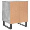 vidaXL Bedside Cabinet Concrete Grey 40x35x50 cm Engineered Wood