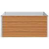 vidaXL Garden Raised Bed Light Brown 100 x 100 x 45 cm
