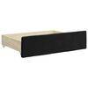 vidaXL Bed Drawers 2 pcs Black Engineered Wood and Velvet