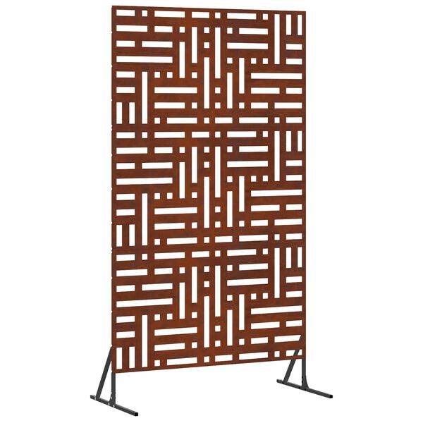 vidaXL Privacy Screen Grey 100 x 50 x 180 cm Weathering Steel