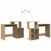 vidaXL Desk Artisan Oak 120.5 x 44 x 88.5 cm Engineered Wood