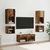 vidaXL TV Wall Units 8 pcs Old Wood Engineered Wood