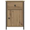 vidaXL Bedside Cabinet with Drawer 2 pcs Artisan Oak 40 x 42 x 60 cm