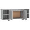 vidaXL TV Cabinet Grey Sonoma 130x35x50 cm Engineered Wood