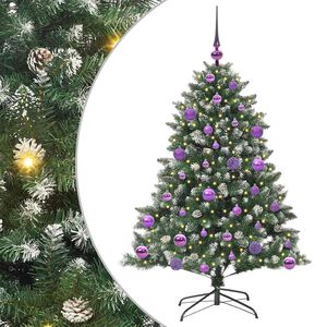 vidaXL Artificial Christmas Tree with 150 LEDs with Stand Green 120 cm
