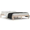vidaXL Bed Frame | Natural | Solid Pine Wood | 140x190 cm | Durable | Bed Frame