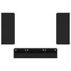 vidaXL 5 Piece TV Wall Units Black Engineered Wood