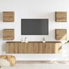 vidaXL Wall Mounted TV cabinets 6 pcs Artisan Oak Engineered Wood